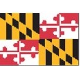 4'x6' Maryland State Nylon Outdoor Flag - Style A