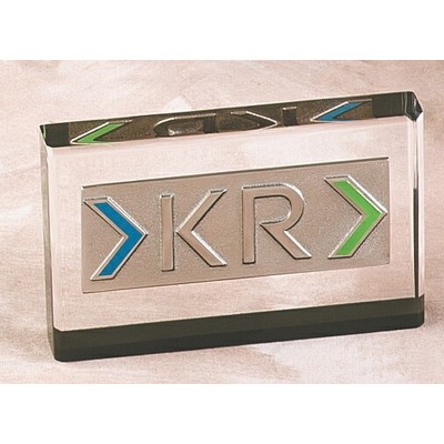 Lucite Rectangle Rounded Top Embedment (4"x5"x1")