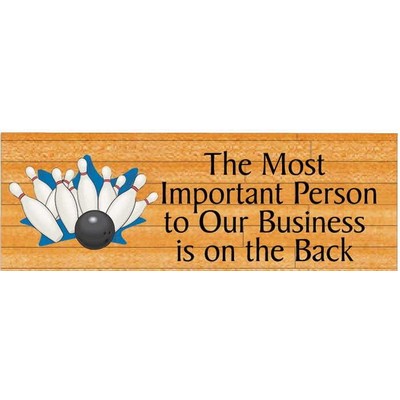 Bowling Strike Panoramic Photo Hand Mirror (1 5/8"x4 5/8")