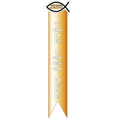 Jesus Fish Bookmark w/ Black Back