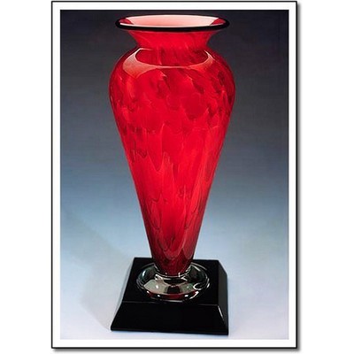 Kilauea Athena Vase w/ Marble Base (6"x13.5")