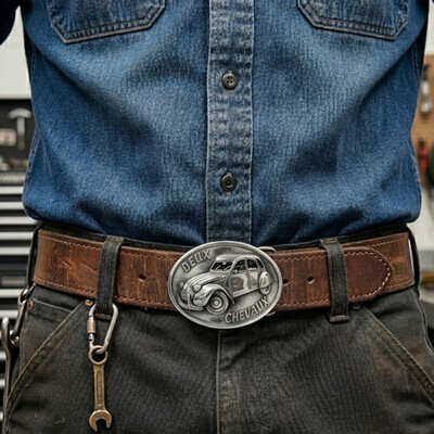 3D Pewter Belt Buckle (2" x 3")