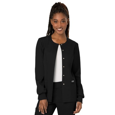 Cherokee - Workwear Revolution - Women's 3-Pocket Snap Front Jacket