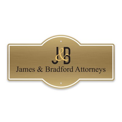 Metal Small Custom Two Sided Sign. Full Color
