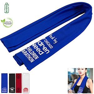 "THE XTRA RAINIER" - 12" W X 36" H Cooling Towel -Recycled