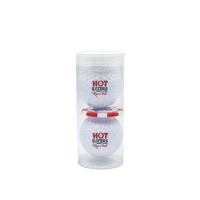 2-Ball Tube with Poker Chip