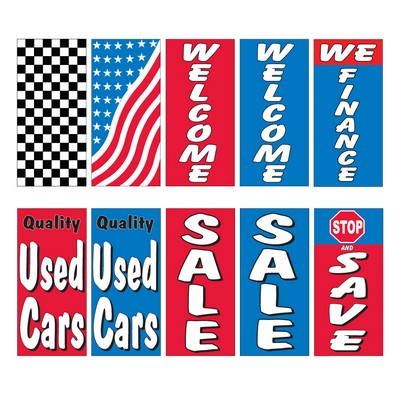 Giant Stock Message Pole Banner Only (Double Sided)