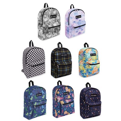 Everest® Basic Pattern Backpack, 13.9L