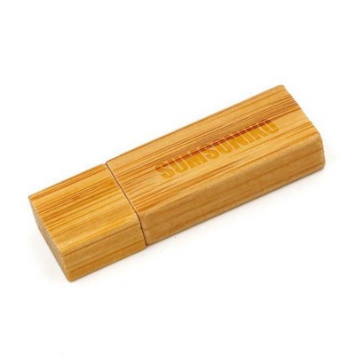Slim Wooden USB Flash Drive - 2GB