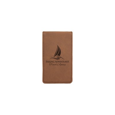 Dark Brown Leatherette Manicure Set