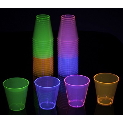 2 Oz. Hard Plastic Neon Shot Glass