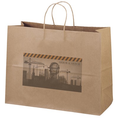 Eco Vogue - Kraft-Brown Shopper - Chromatic (16" x 6" x 12")