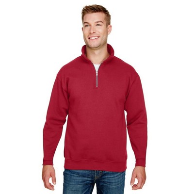 Bayside Unisex 95 Oz, 80/20 Quarter-Zip Pullover Sweatshirt