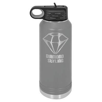 Polar Camel 32oz Dark Gray Stainless Steel Water Bottle