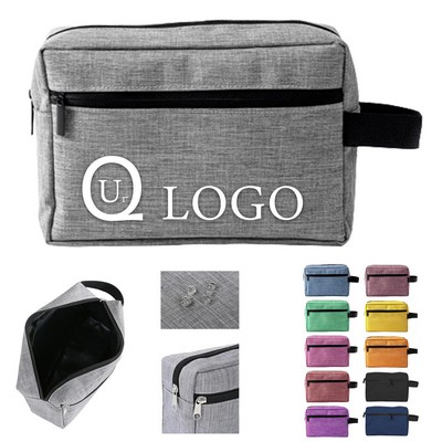 Oxford Waterproof Travel Toiletry Bag w/ Handle