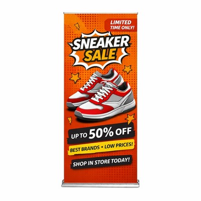 Steppy Retractable Banner Stands Package (30" x 78")