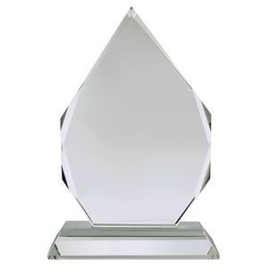 8" Clear Diamond Flame Award