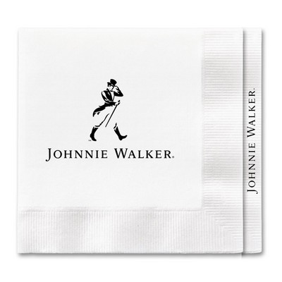 3-Ply White Beverage Promo Napkin, FSC® Certified - High Line
