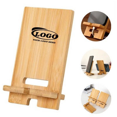 Eco-Friendly Bamboo Mobile Phone Stand Holder