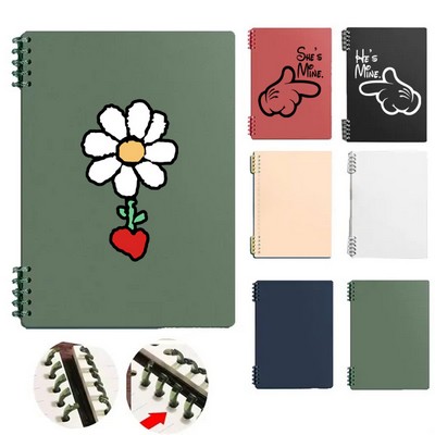 Plastic Hardcover Ruled 60 Sheets Notepad Journal Notebook