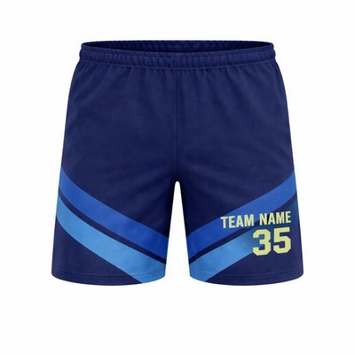 Unisex Sublimated Training Shorts Polyester Cotton Touch 5 oz