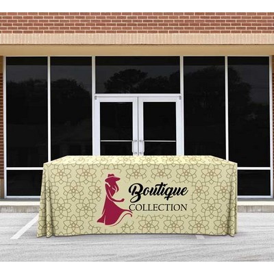 Pleated Table Cover, Fire Retardant Polyester Fabric (8' x 2.5')