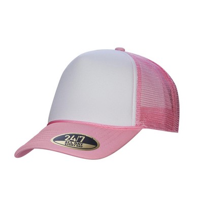 Retro 5 Panel Foam Snap Back Trucker Cap
