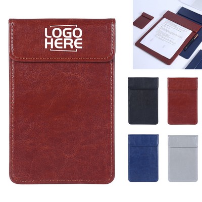 Magnetic Leather Menu Clipboard