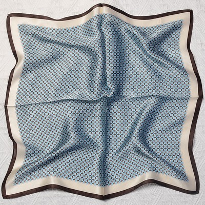 Custom 21" x 21" 100% Mulberry Silk Square Scarf Silk Satin Headband