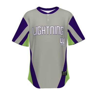 Holloway FreeStyle Sublimated Pin-Dot 2-Button Baseball Jersey (New Fit)