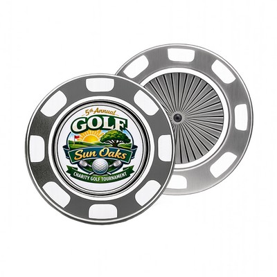 Platinum Poker Chip Ball Marker