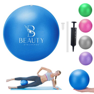 Mini Pilates Exercise Ball – Portable Core Training & Yoga Ball with Pump