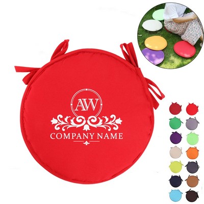 Round Sponge Cushion with Ties For Bar Stool Chair Pad Cushion