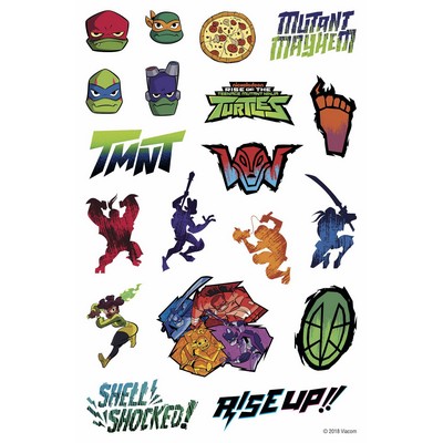 Waterless Peel & Stick Tattoo Custom Assortment Sheet - Die Cut to Shape - Full Color