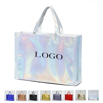 Large Non-Woven Waterproof Holographic Tote Bag