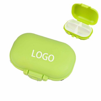4-Section Daily Pill Organizer Box