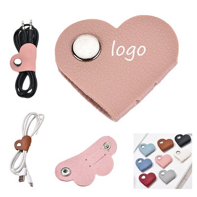 Usb Cable Organizer Leather(Cable Management Box)