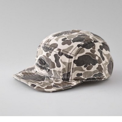 Outdoor Soft-Brim Camouflage Baseball Cap Tactical Letter Embroidery Short-Brim Duckbill Hat