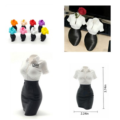3D Printed Office Lady Figurine Decor