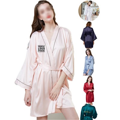 Elegant Satin Robe
