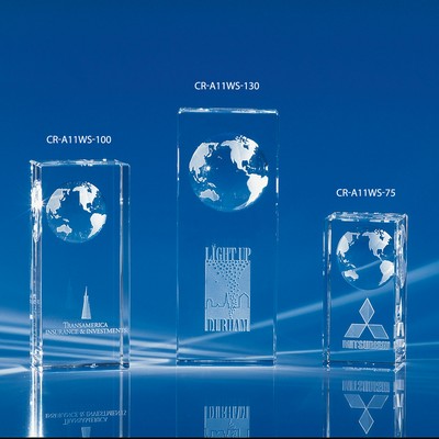 Dominance of The World Crystal Globe Award 5"H