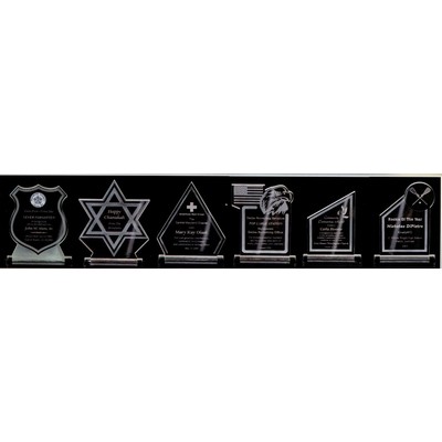 Any "C" Shape Award on Clear Acrylic Base