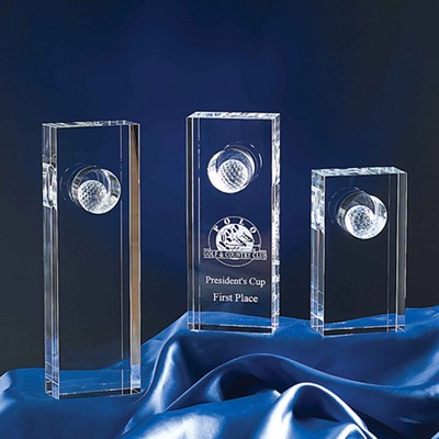 8" Luna Crystal Golf Award