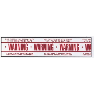 Stock Imprinted Polypro Tape 3" x 1000yds (Warning)