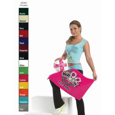 16" x 25", 2.5 lb., Premium Velour Mid-Weight Golf Towel (Screen Print)