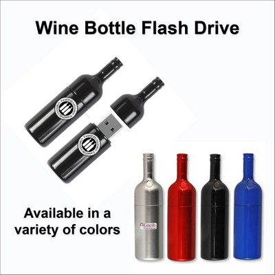 Wine Bottle Flash Drive - 2 GB Memory