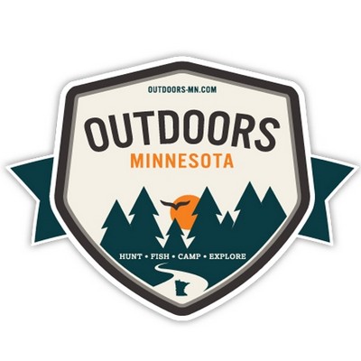 One Color freeform™ Outdoor Labels (16½ to 20.49 Square Inches)