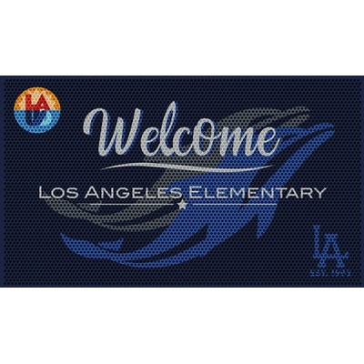 Logo Emissary Outdoor Rubber Scraper Mat - 3' X 4'