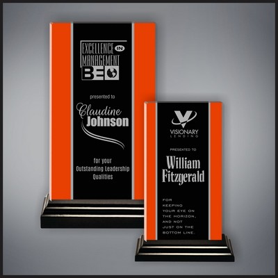 9" Side Stripes Orange/Black Award
