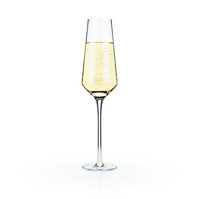 Viski® Raye Angled Crystal Champagne Flute, set of 2